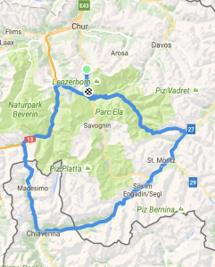 Alpen Challenge 193 km ruten.